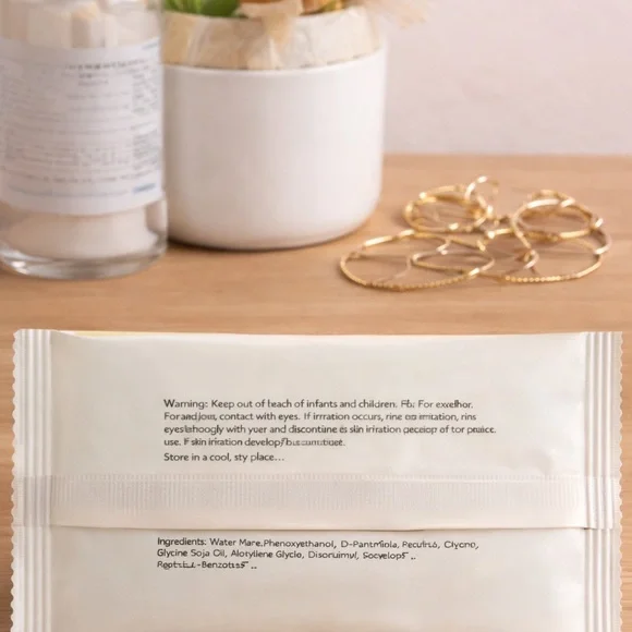 Aloe Vera Facial Wipes (50 ct) | Individually Wrapped | Bulk Travel Wip - Picture 5 of 5